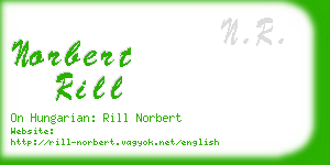 norbert rill business card